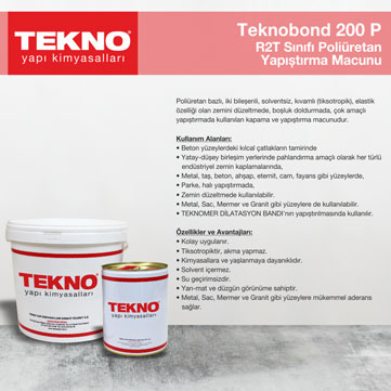 Teknobond 200 P R2t Sınıfı Poliüretan Yapıştırma Macunu